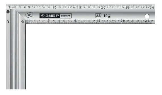 ЗУБР ЭКСПЕРТ 300 мм, жесткий столярный угольник, Профессионал (34392-30)