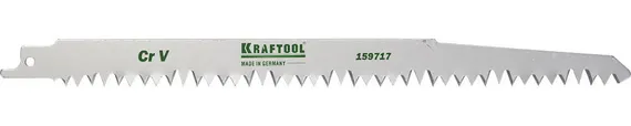 KRAFTOOL S1531L, по дереву, шаг 5-6.5 мм, 240 мм, полотно для сабельной пилы (159717)
