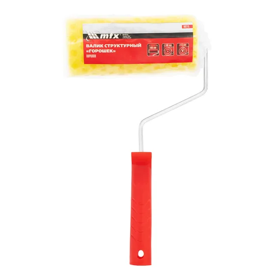 Валик "Структурный" поролоновый с ручкой, "горошек", 180 мм, D 80 мм, D ручки 6 мм MTX