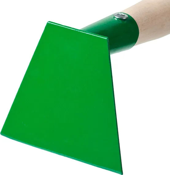 РОСТОК 100 x 95 мм, углеродистая сталь, трапециевидная, антикор. покрытие, деревянная рукоятка, мотыга (39661)