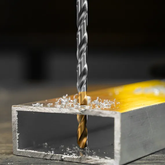 Сверло спиральное по металлу 6 х 139 мм, Р6М5, Golden Tip, удлиненное Denzel