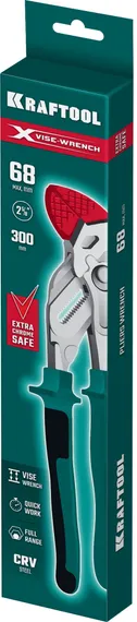 KRAFTOOL Vise-Wrench X 300 мм, Клещи переставные-гаечный ключ (22069)