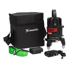 Лазерный уровень ML 06 Green, 30 м, 520 нм, аккумулятор Li 2800 мАч, резьба 5/8" Matrix