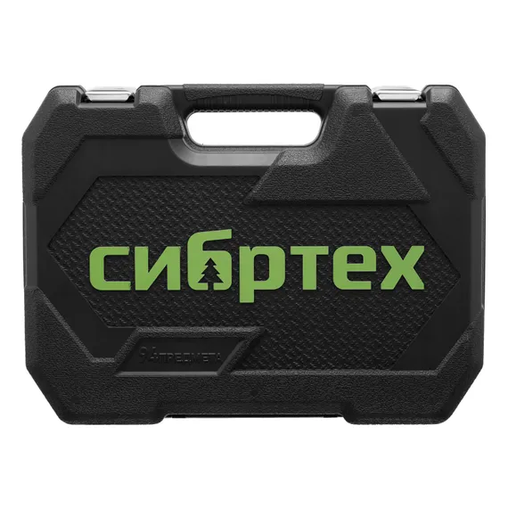 Набор инструментов, 1/2", 1/4", пластиковый кейс 89 предметов Сибртех