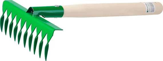 РОСТОК 200 x 62 x 405 мм, 10 витых зубцов, садовые грабельки (39614)