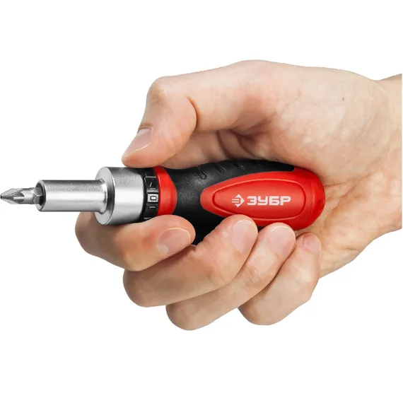ЗУБР Компакт-38 38 предм., Реверсивная отвертка с насадками (25165-H38)
