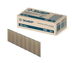 ЗУБР FST 25 х 1.8 мм, финишные гвозди по бетону оцинкованные, калибр 15GA, 1000 шт (305389-25)