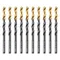 Сверло по металлу, 5,5 мм, HSS-Tin, Golden Tip, 10 шт. Denzel