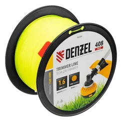 Леска для триммера круглая, 1,6мм х 408м, на DIN катушке FLEX CORD, Denzel
