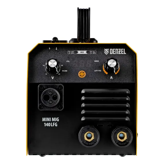 Аппарат инвертор. полуавтомат. сварки Mini MIG-140LFG, 140 А, ПВ 60%// Denzel