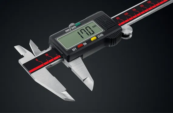 MIRAX 150 мм, электронный стальной штангенциркуль (34413-150)