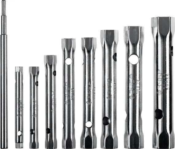 ЗУБР 9 предм., 6 - 22 мм, набор торцовых трубчатых ключей (27162-H9)