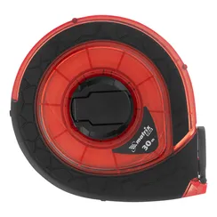 Рулетка геодезическая 30 м х 15 мм, закрытый корпус, фибергласовая лента, двусторонняя шкала, Pro Matrix