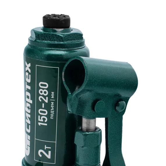 Домкрат гидравлический бутылочный, 2 т, 150-280 мм, в пласт. кейсе Сибртех