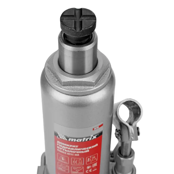 Домкрат гидравлический бутылочный, 6 т, h подъема 216-413 мм Matrix