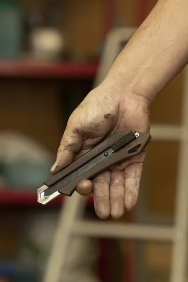 OLFA WOOD-PP Models 18 мм, с сегментированным лезвием, нож (OL-WD-AL)