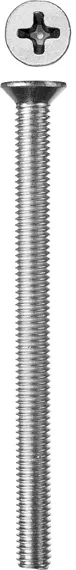ЗУБР DIN 965, кл. пр. 4.8, M6 х 90 мм, цинк, 5 кг, винт с потайной головкой (303110-06-090)