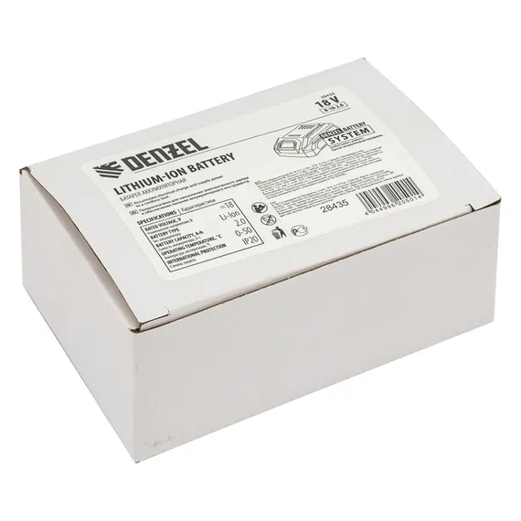 Батарея аккумуляторная B-18-2.0, Li-Ion, 18 В, 2,0 Ач Denzel