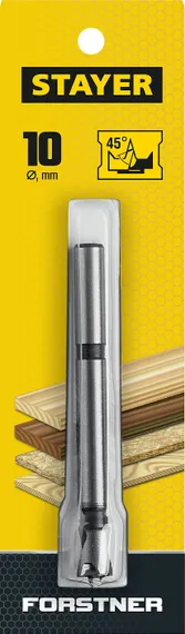 STAYER Forstner, 10 мм, ДСП, cверло Форстнера по дереву (29985-10)