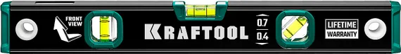 KRAFTOOL 400 мм, с зеркальным глазком, уровень (34781-40)