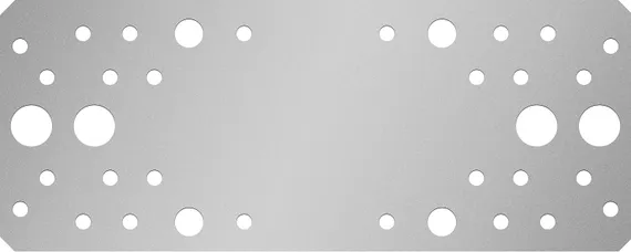 ЗУБР КП-2.5, 200 x 80 x 2.5 мм, цинк, крепежная пластина (31023-200)