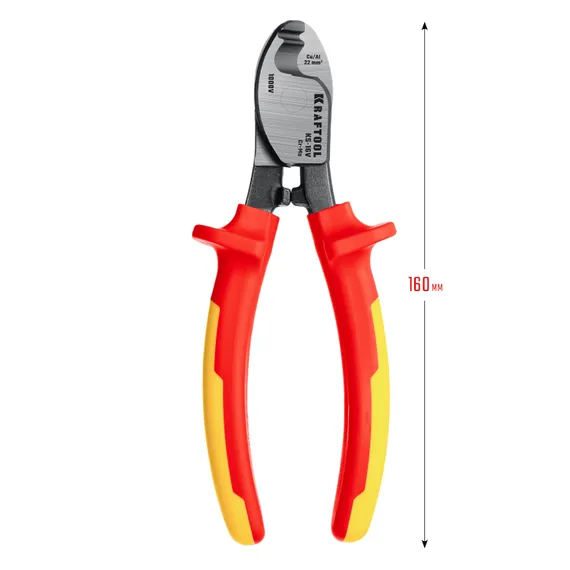 KRAFTOOL KS-16V, 1000 В, d 9мм, 160мм, диэлектрический кабелерез (23333-16V)
