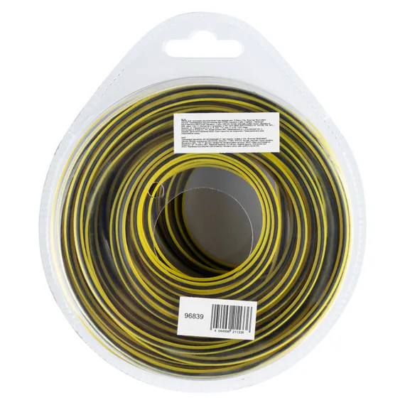 Леска для триммера двухкомпонентная квадратная, 3,0мм х 12м, блистер SkyCutter Denzel