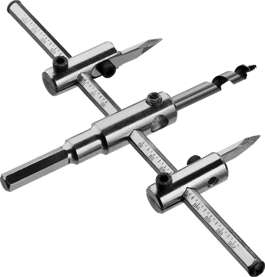 ЗУБР d 40-200 мм, глубина реза 30 мм, регулируемое сверло по дереву (29440-200)