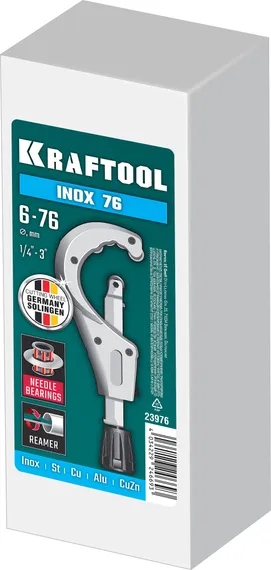 KRAFTOOL INOX-76, 6-76 мм, на подшипниках, труборез для нержавеющей стали (23976)