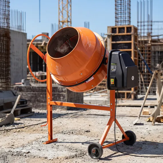 Бетоносмеситель БСН-180П, мощность 700 Вт, полиамидный венец Сибртех