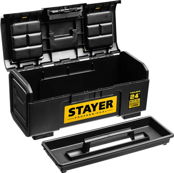 STAYER TOOLBOX-24, 590 х 270 х 255, пластиковый ящик для инструментов, Professional (38167-24)