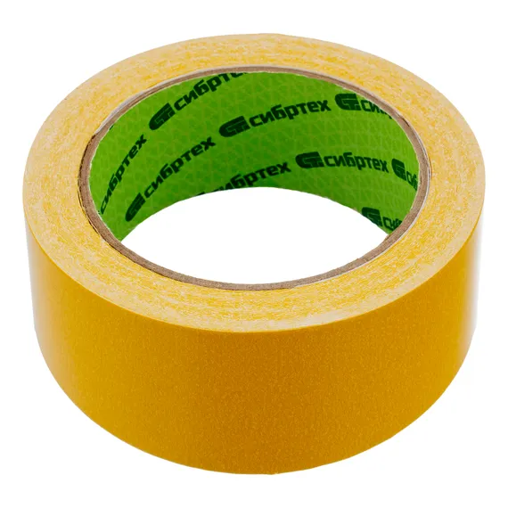 Лента клейкая двусторонняя, 50 мм х 10 м, на полипропиленовой основе Сибртех