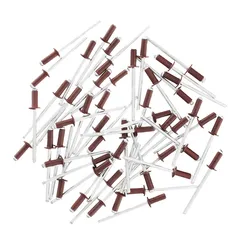 Заклепки 3.2 х 8 мм RAL 3005, красное вино, 50 шт Matrix