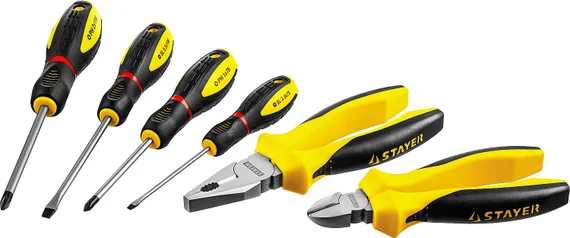 STAYER Hercules, 6 предм., набор губцевого инструмента (2202-H6)