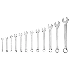 Набор ключей комбинированных 6-22 мм, 12 шт, CrV, холодный штамп Gross