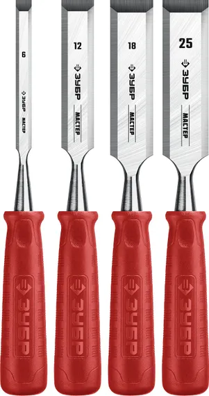 ЗУБР 4 шт, набор стамесок (18094-H4)