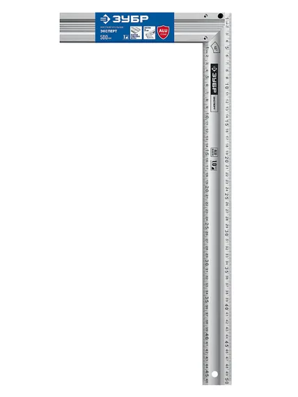 ЗУБР ЭКСПЕРТ 500 мм, жесткий столярный угольник, Профессионал (34392-50)