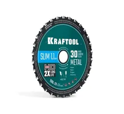 KRAFTOOL Ultra-Slim Metal Cut 135 х 20 x 1.1 мм, 30Т, диск пильный, тонкий рез металла (36956-135-20-30)