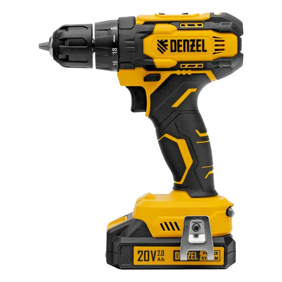 Дрель-шуруповерт аккумуляторная CDQ-20, Li-Ion, 20 В// Denzel