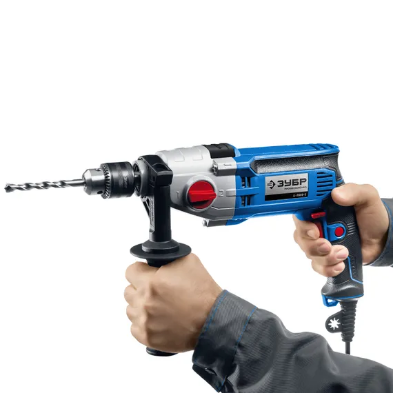 Безударная дрель, ЗУБР 900 Вт, 13 мм, 2-скоростная, мет. корпус, Профессионал (Д-П900-2)