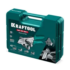 KRAFTOOL MC-12, для различных профилей из пластика и резины, с набором сменных губок, угловые ножницы (23372-12)