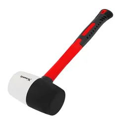 Киянка резиновая, 910 г, черно-белая резина, фибергласовая рукоятка Matrix