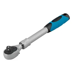 Ключ-трещотка телескопический 1/2", 305-445 мм, CrV, 72 зуба, с быстрым сбросом, хром Gross