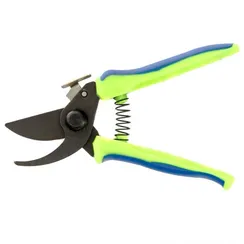 Секатор прямого реза, 190 мм, пластиковые рукоятки, Горизонт, Сибртех