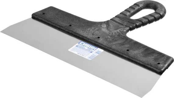 СИБИН 250 мм, пластиковая ручка, нержавеющий фасадный шпатель (10079-250)