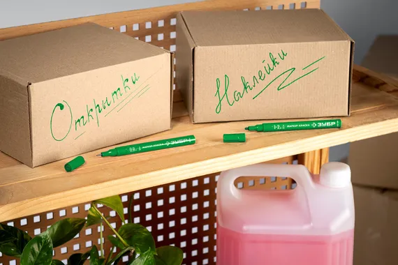 ЗУБР МК-80 зеленый, 0.8 мм маркер-краска (06324-4)