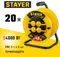 STAYER М-325, ПВС, 3 х 2.5 мм2, 20 м, 4000 Вт, IP44, силовой удлинитель на катушке (55064-20)