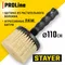 STAYER PROLine, 110 мм, щетина из натурального растительного волокна, круглая, битумная, все виды ЛКМ, макловица, Professional (0187-11)