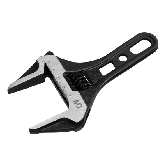 Ключ разводной 155 мм, CrV, кованый, укороченная рукоятка Denzel