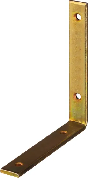 ЗУБР УМ-4.0, 125 x 125 x 20 x 4 мм, желтый цинк, узкий мебельный уголок (31031-125)